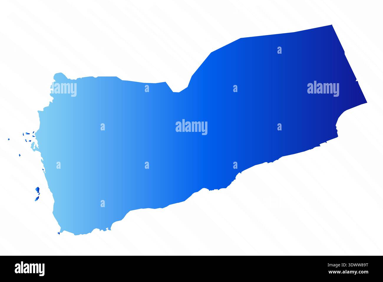 Lo sfondo gradiente Simple Yemen Map, il design vettoriale modificabile, può essere utilizzato per la progettazione aziendale o di presentazioni. Illustrazione Vettoriale