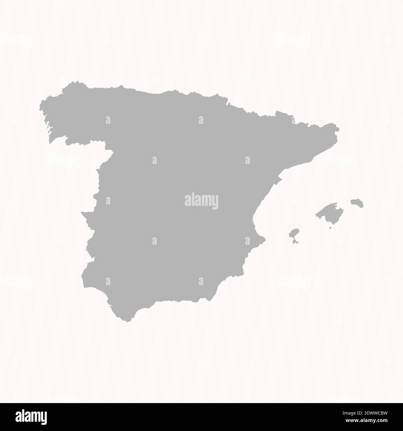 Flat Gray Spagna sfondo banner mappa, design vettoriale modificabile, può essere utilizzato per la progettazione aziendale o di presentazioni. Illustrazione Vettoriale