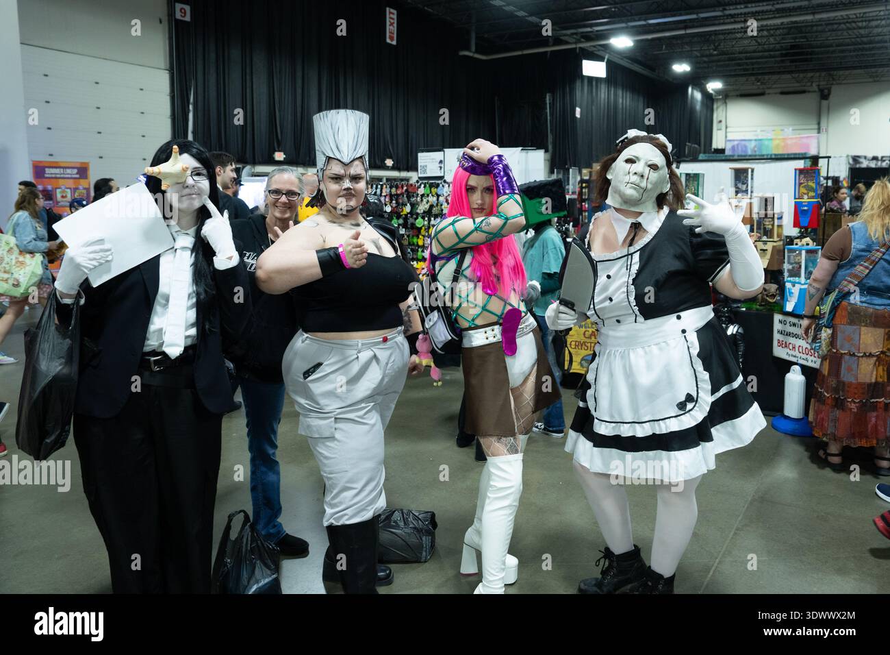 Motor City Comic con ospitato dal Suburban Collection Showplace di Novi, Michigan Foto Stock