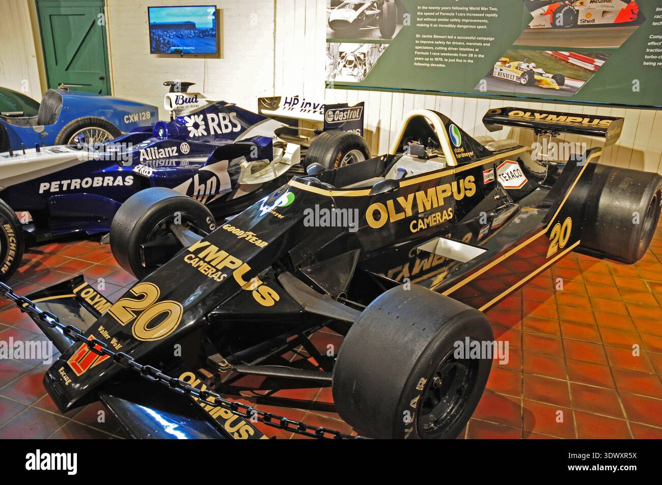 1979 Olympus Wolf WR7 al Brooklands Museum. Foto Stock
