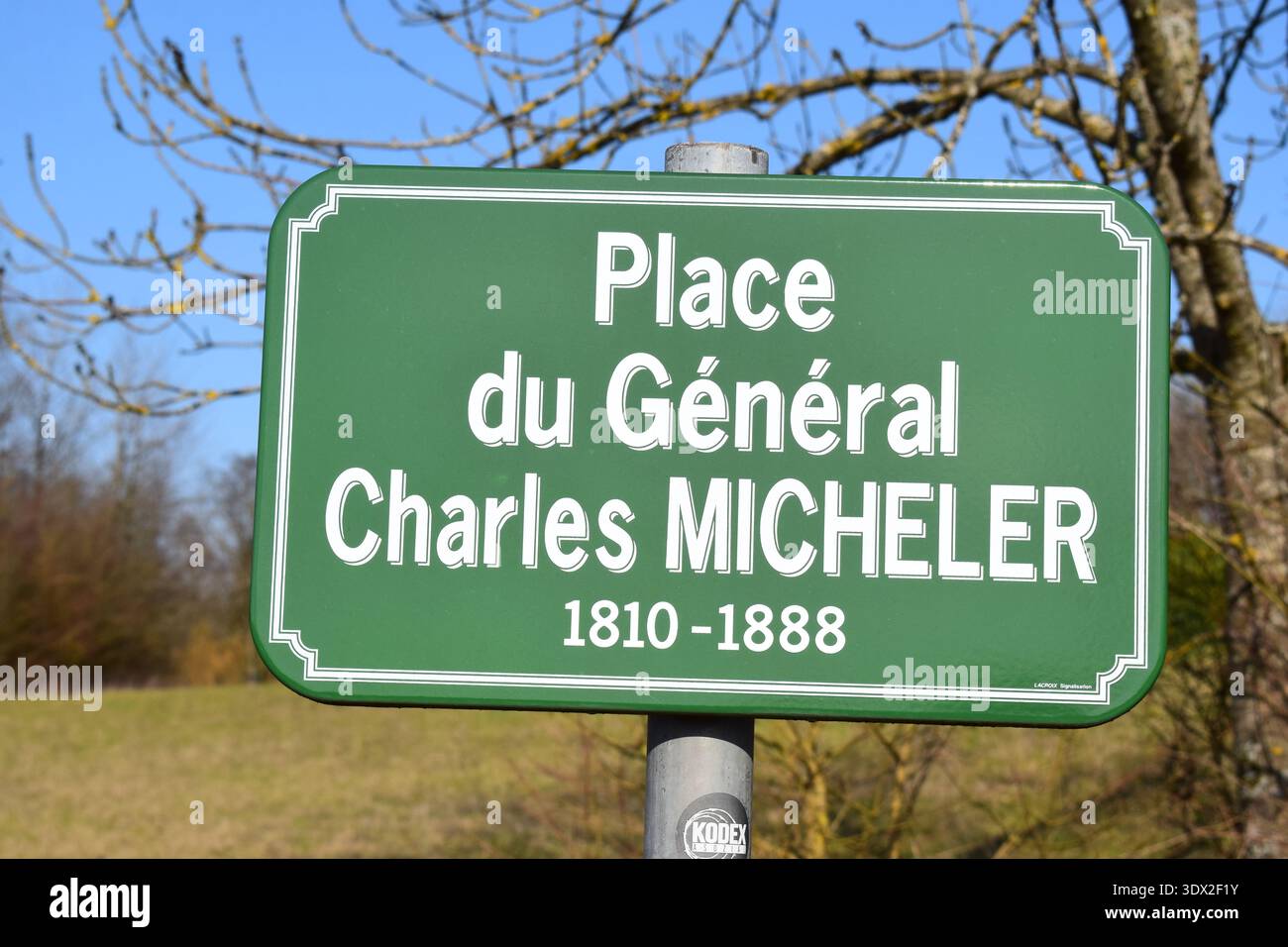 Place du General Charles Micheler Foto Stock