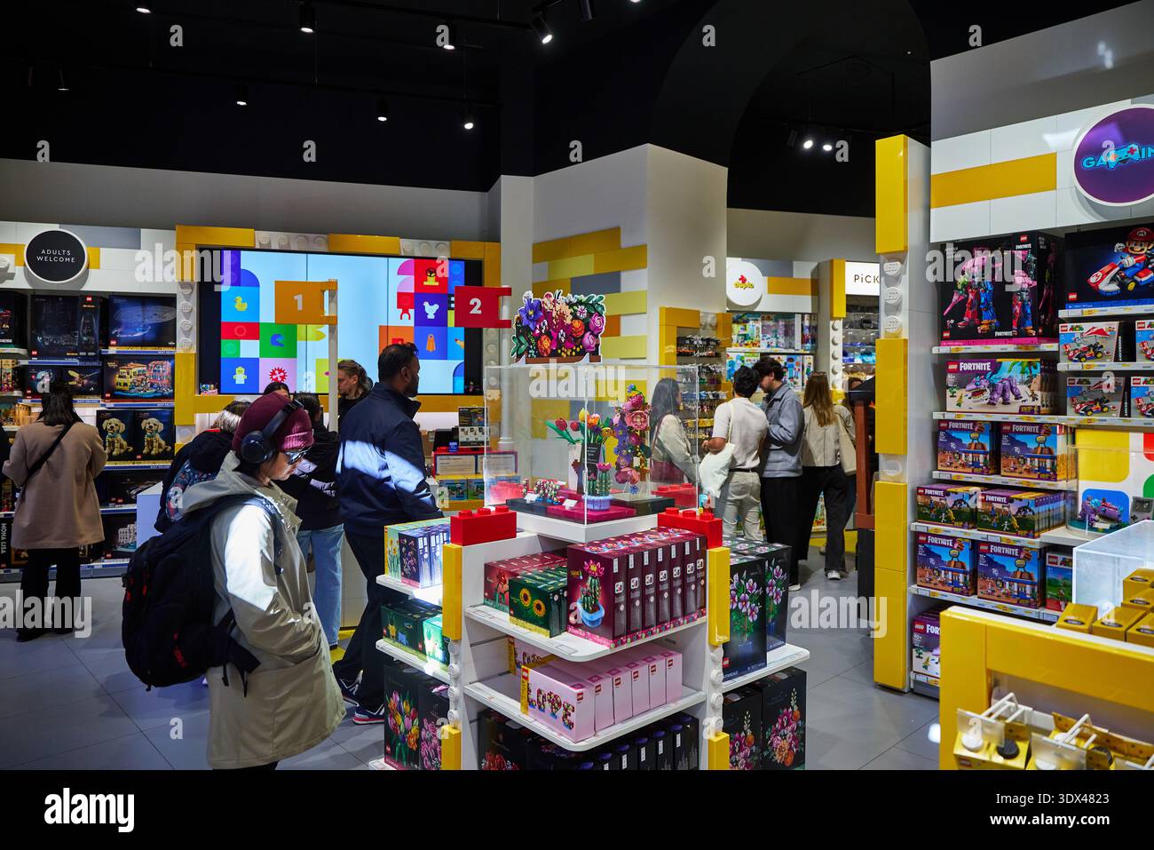 Milano Italia, negozio interno lego Foto Stock