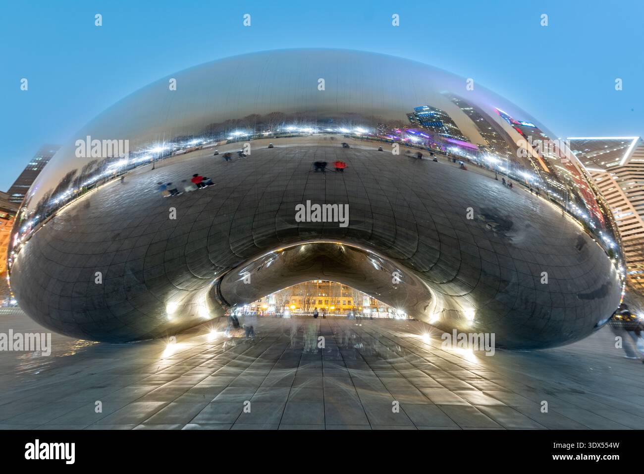 The Bean, Cloud Gate, Chicago Foto Stock