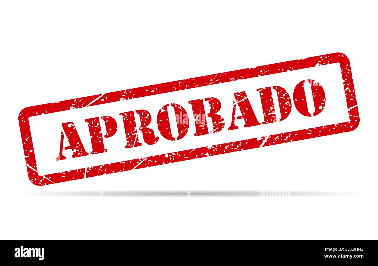 Ombreggiatura del simbolo del timbro Aprobado, etichetta adesiva, etichetta etichetta, immagine vettoriale del banner di testo . Illustrazione Vettoriale