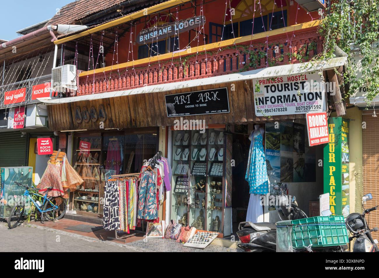 Princess Street, Fort Kochi Cochin, Kerala, India Foto Stock