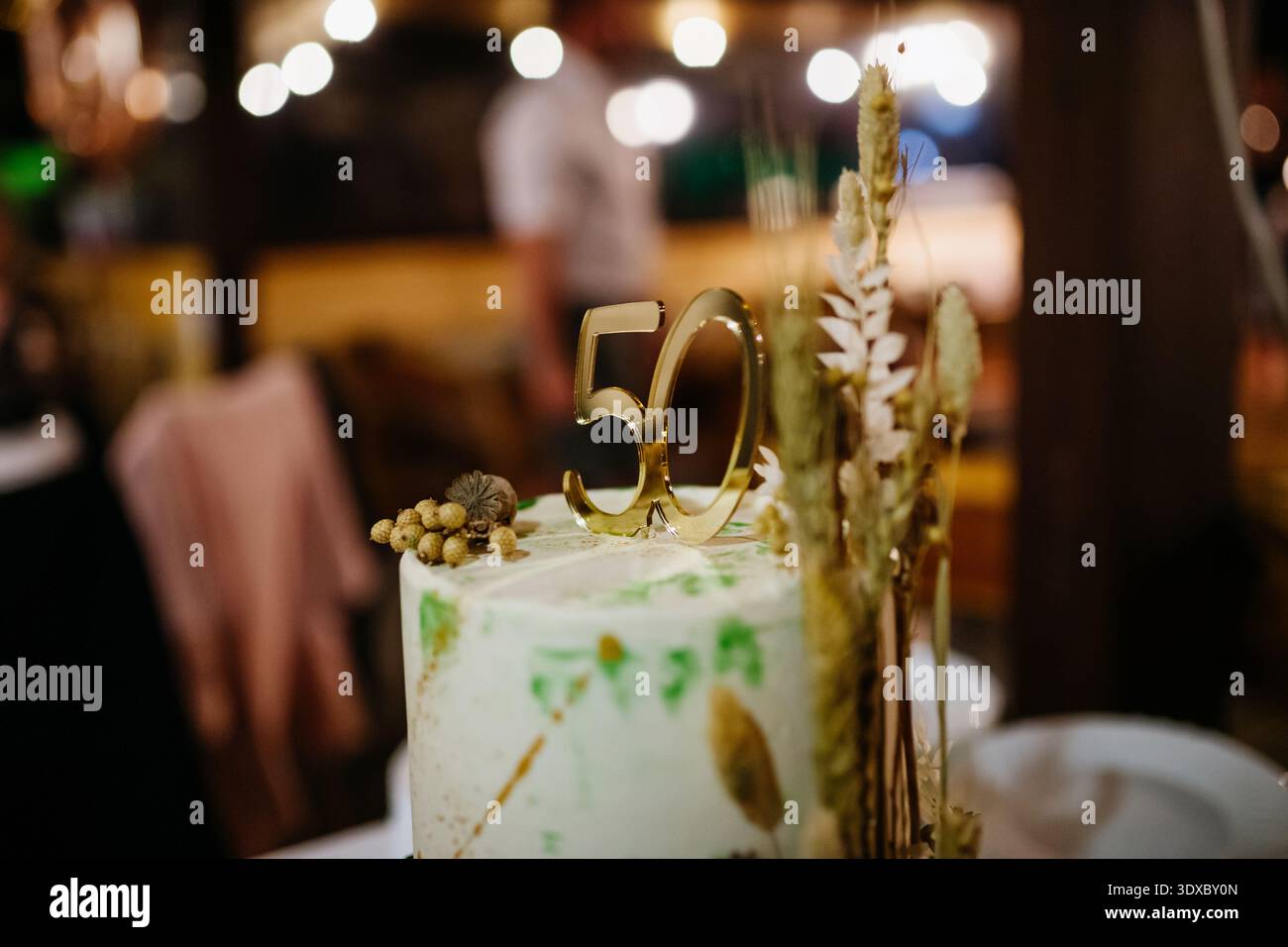 Candela di compleanno con numero 3D, decorazione per