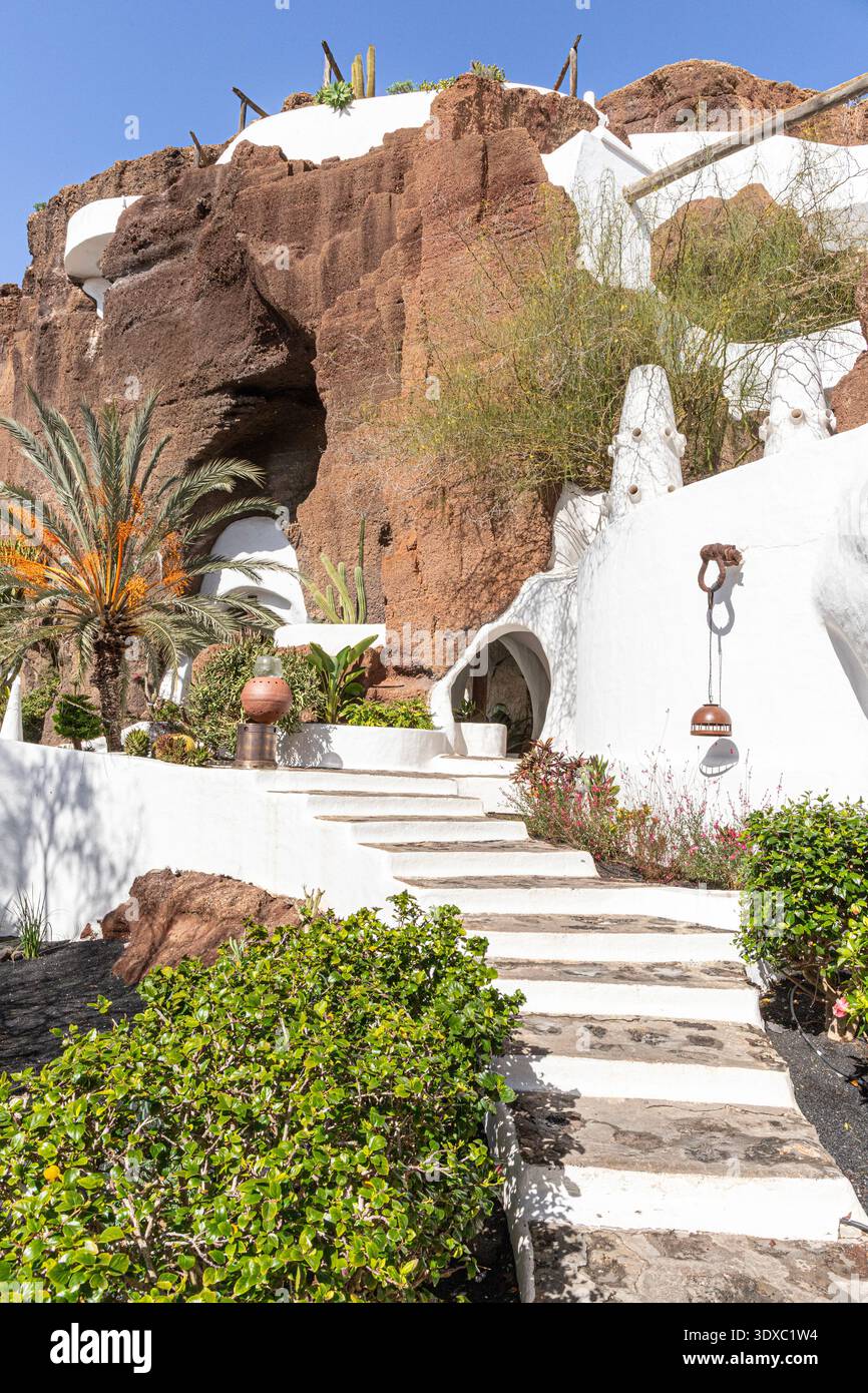 Museo Lagomar - Casa Omar Sharif di Cesar Manrique a Nazaret, Teguise a Lanzarote nelle Isole Canarie spagnole Foto Stock