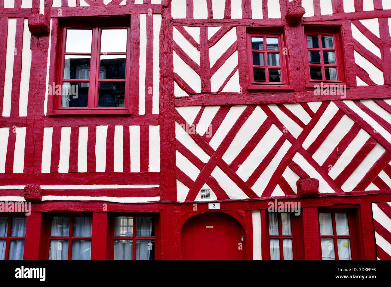 Casa in legno a Honfleur - Normandia - Francia Foto Stock