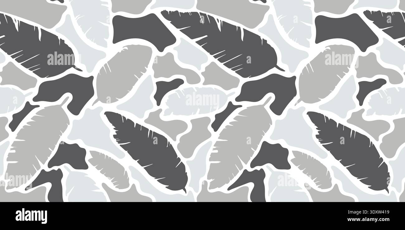 Sfondo Urban Grey con motivo camouflage senza cuciture. Motivo senza cuciture camouflage Duck Hunter. Illustrazione Vettoriale