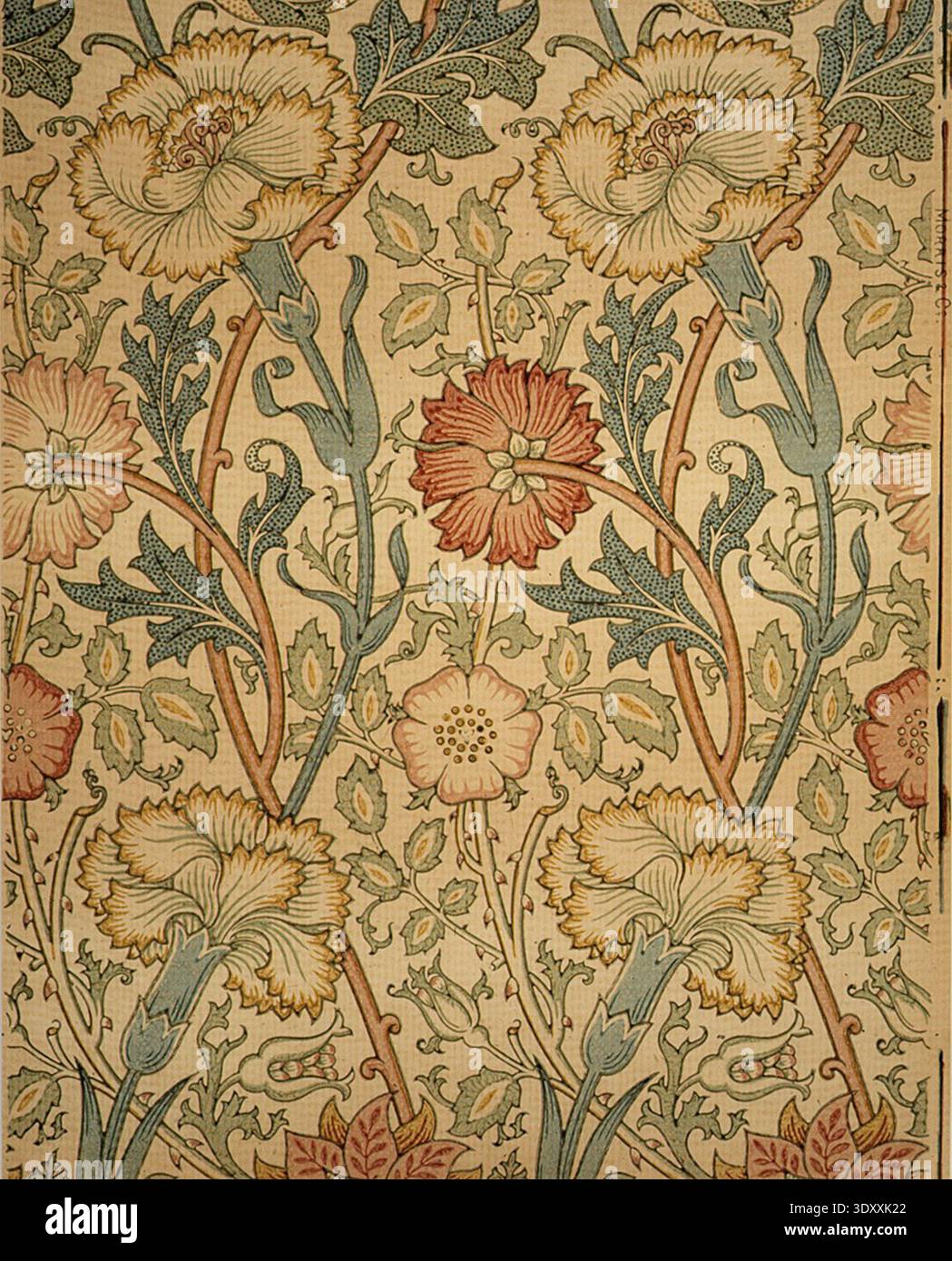 William Morris - 24 fogli di carta decorativa floreale su entrambi i lati, 12 tipi, carta decorativa floreale, per diario, scrapbooking, fai da te