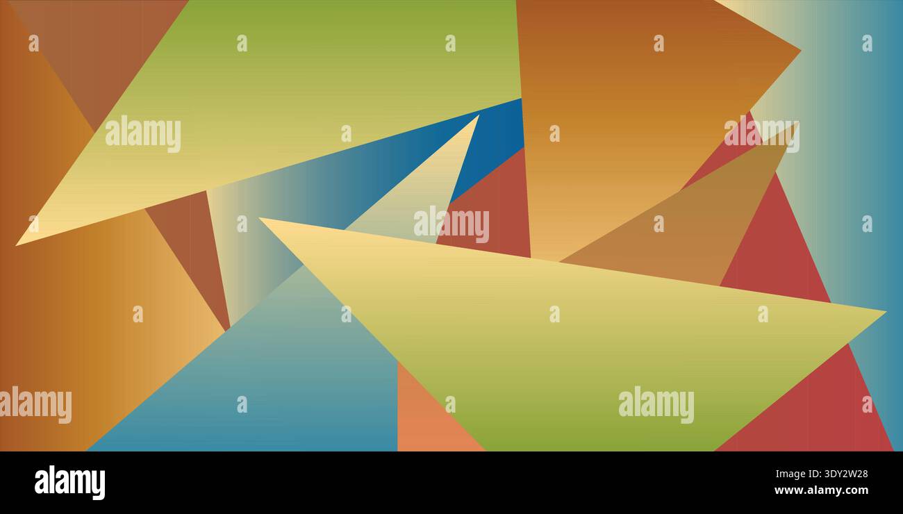 Sfondo geometrico poligono astratto colorato con forme sfumate Illustrazione Vettoriale