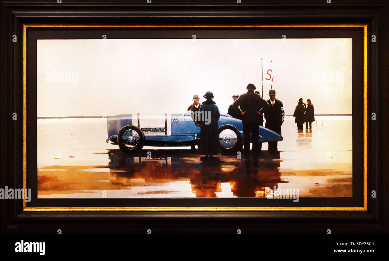 Dipinto 'Pendine Beach' di Jack Vettriano Foto Stock