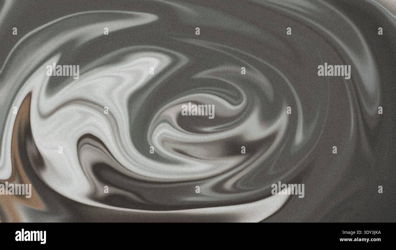 Swirls monocromatico in bianco e nero Foto Stock