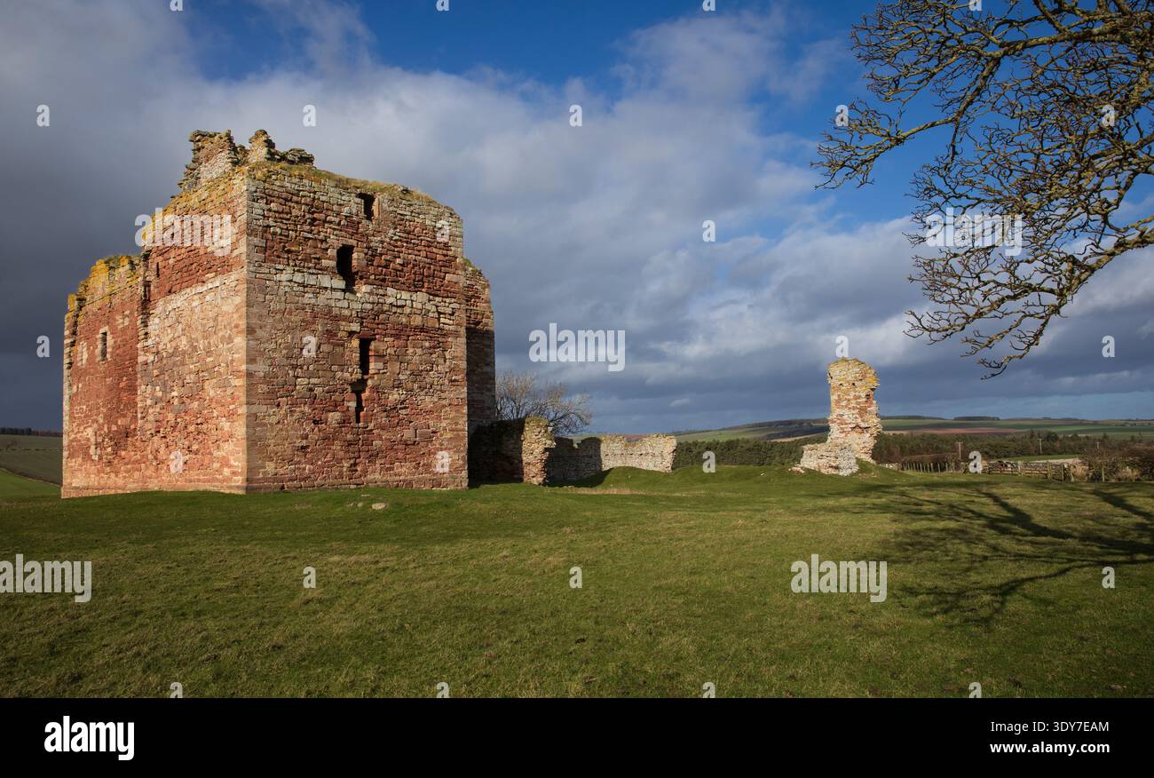 Castello di Cessford, Scottish Borders, Scozia, Regno Unito Foto Stock
