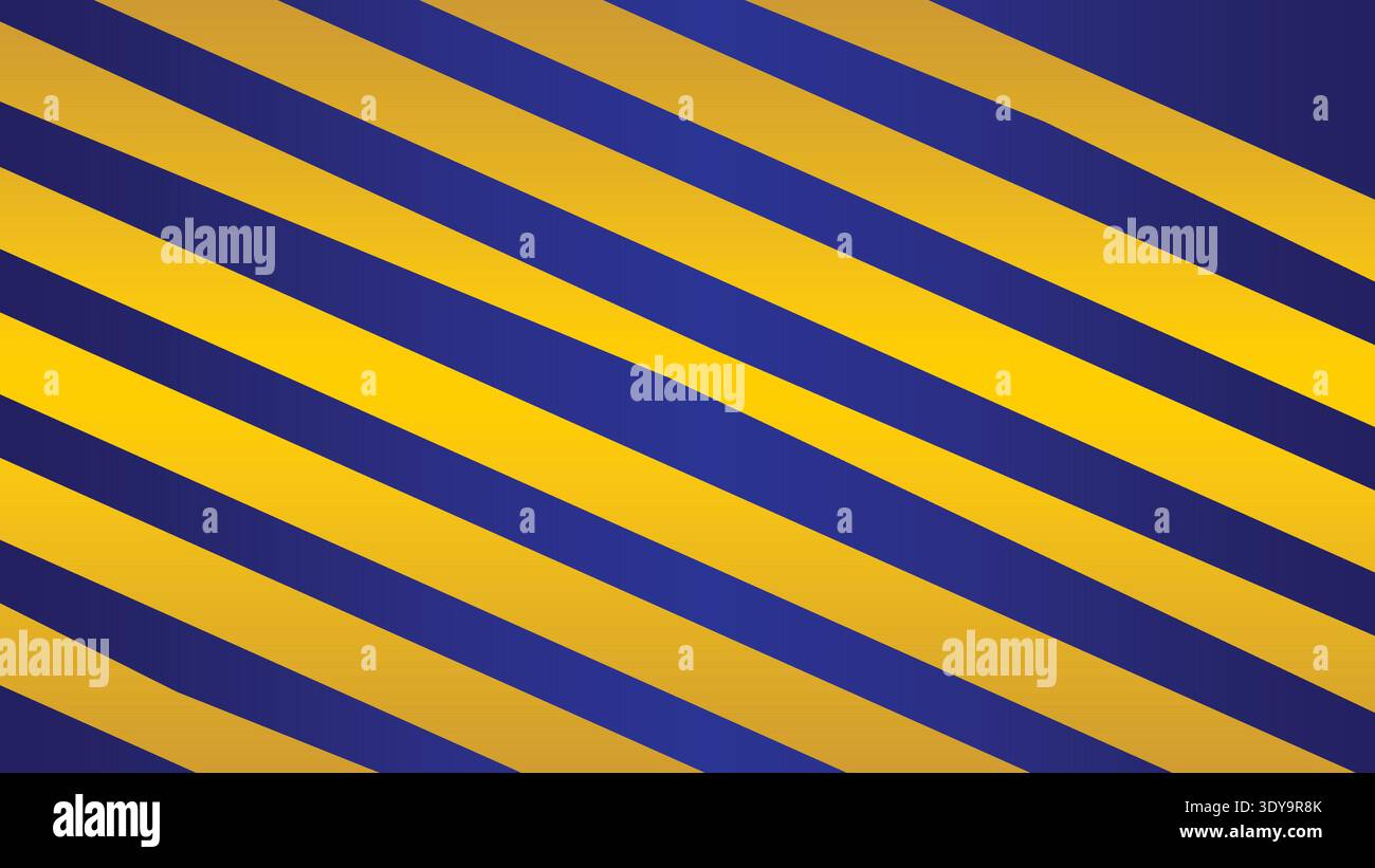 Vivaci strisce diagonali in blu e giallo Illustrazione Vettoriale