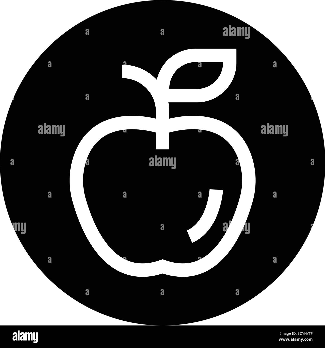 Illustrazione della progettazione dell'icona di Apple Vector Illustrazione Vettoriale