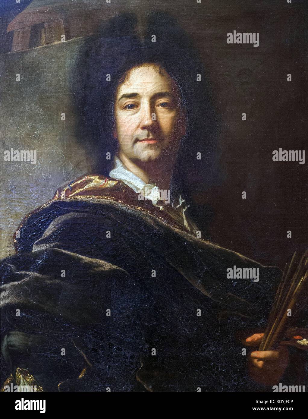 Autoritratto 1716 di Hyacinthe Rigaud (1659 - 1743) olio su tela Foto Stock