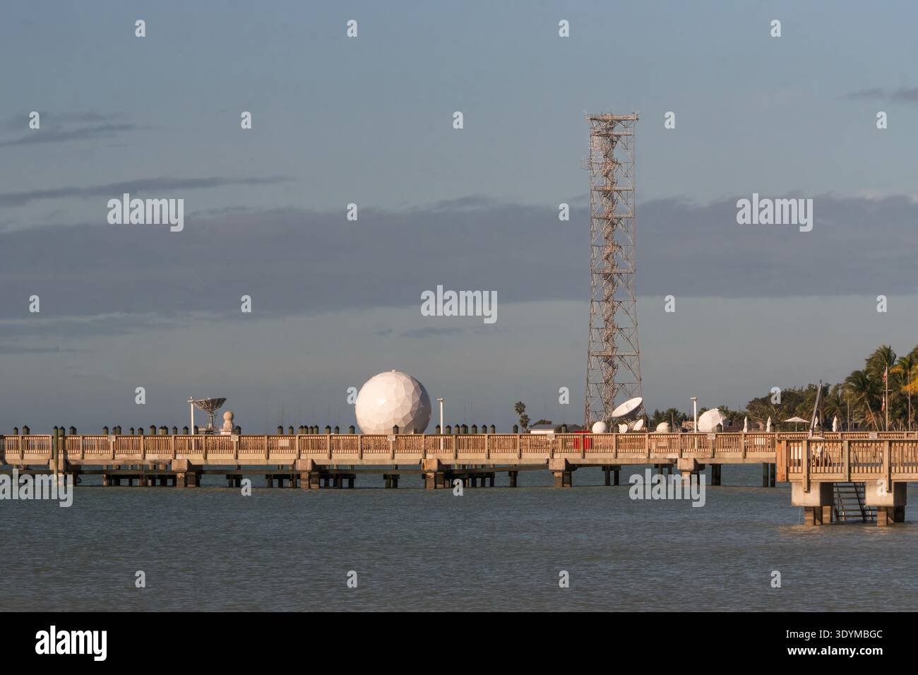 Difesa costiera: Le strutture storiche in cemento della batteria 231 a Fort Zachary Taylor a Key West Foto Stock