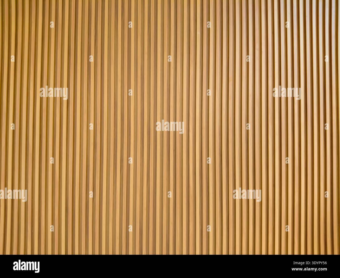 Moderno sfondo verticale in legno con struttura in quercia naturale chiara e pannelli in legno parallelo senza cuciture Foto Stock