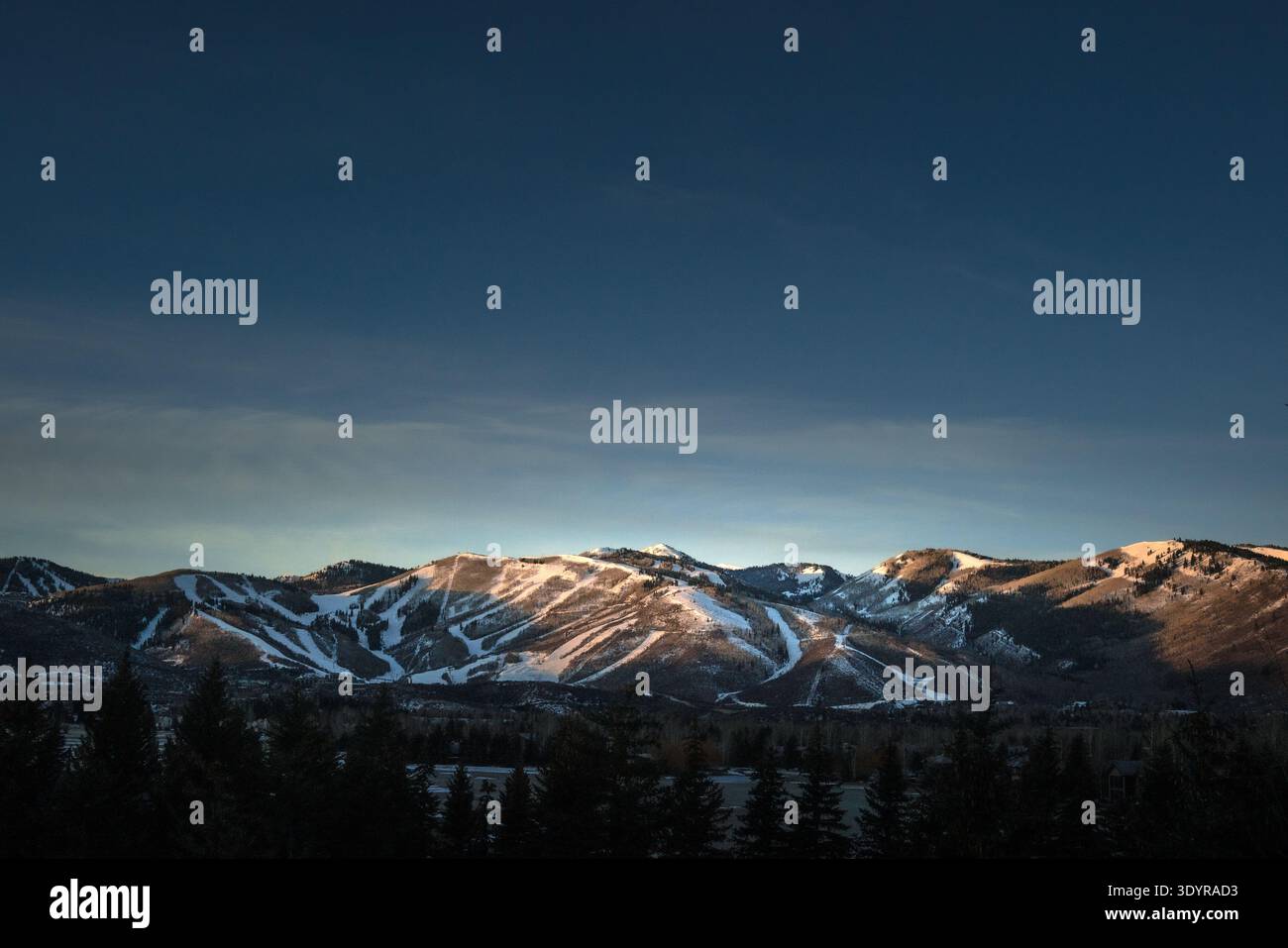 Le montagne dell'ora d'oro di Park City Foto Stock