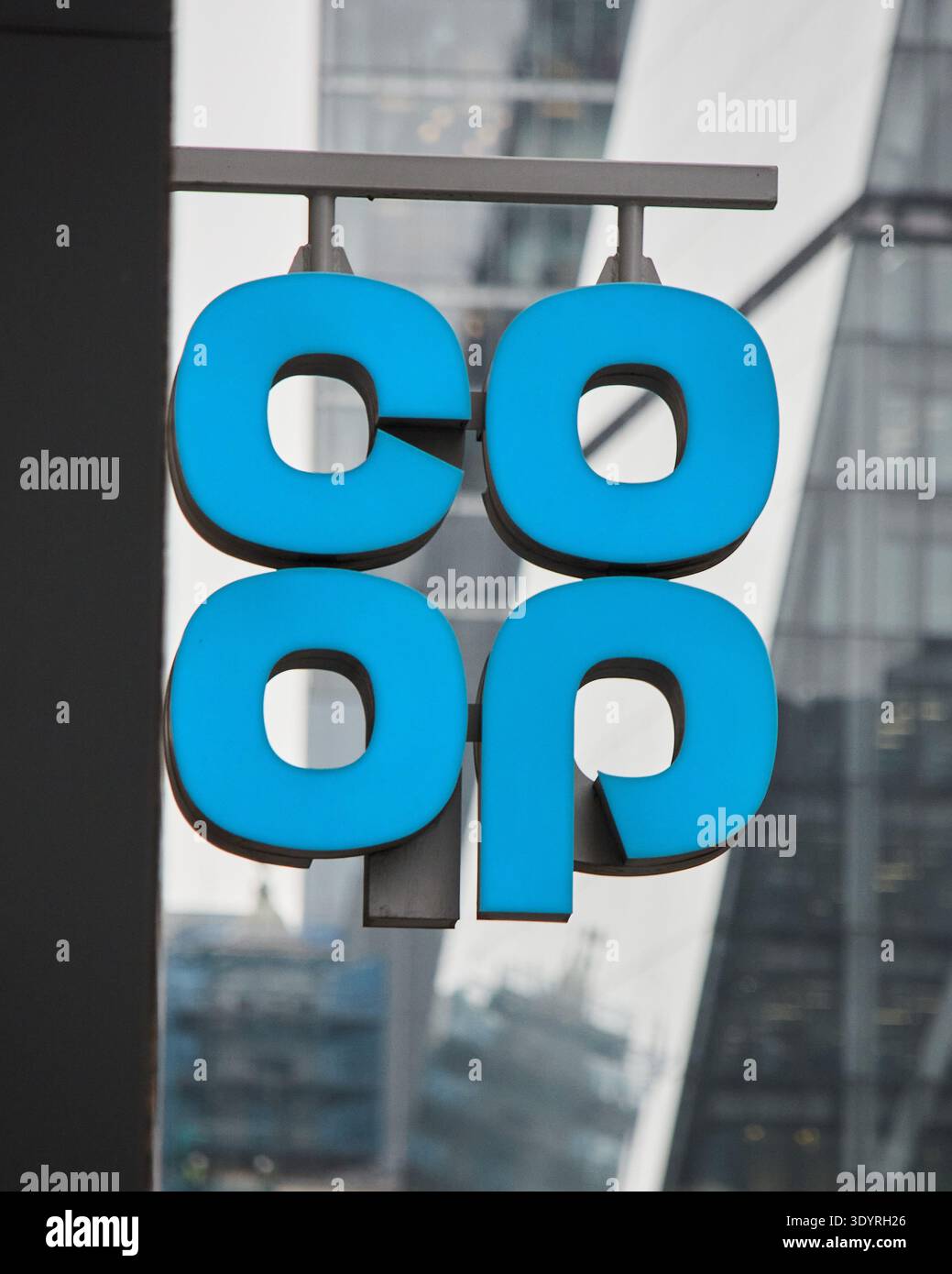Co Op Sign Foto Stock