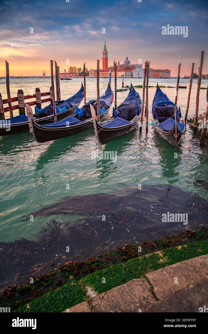 Venezia, Italia. Immagine della città di Venezia, Italia, con la splendida alba primaverile. Foto Stock