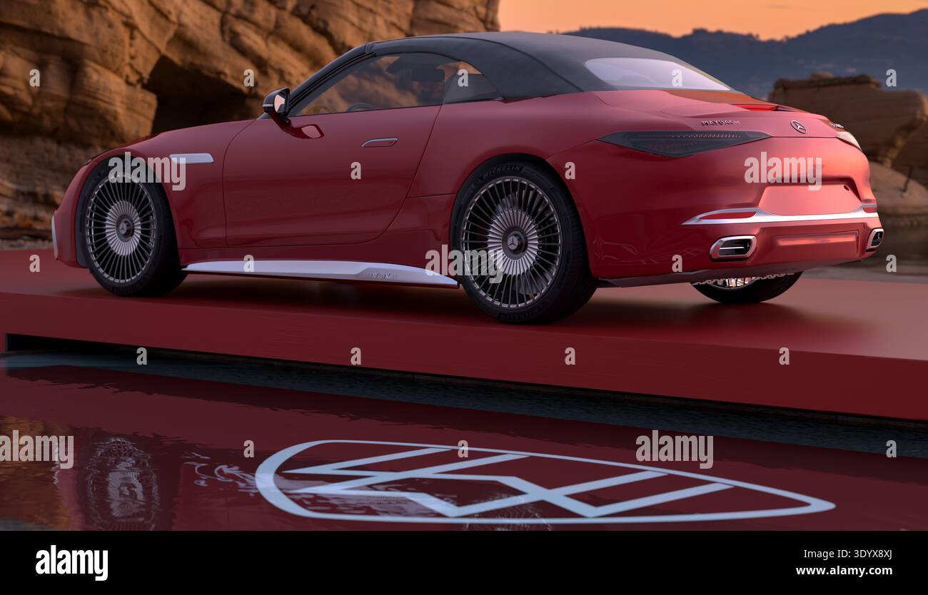 Mercedes-Maybach SL 680 monogramma Foto Stock