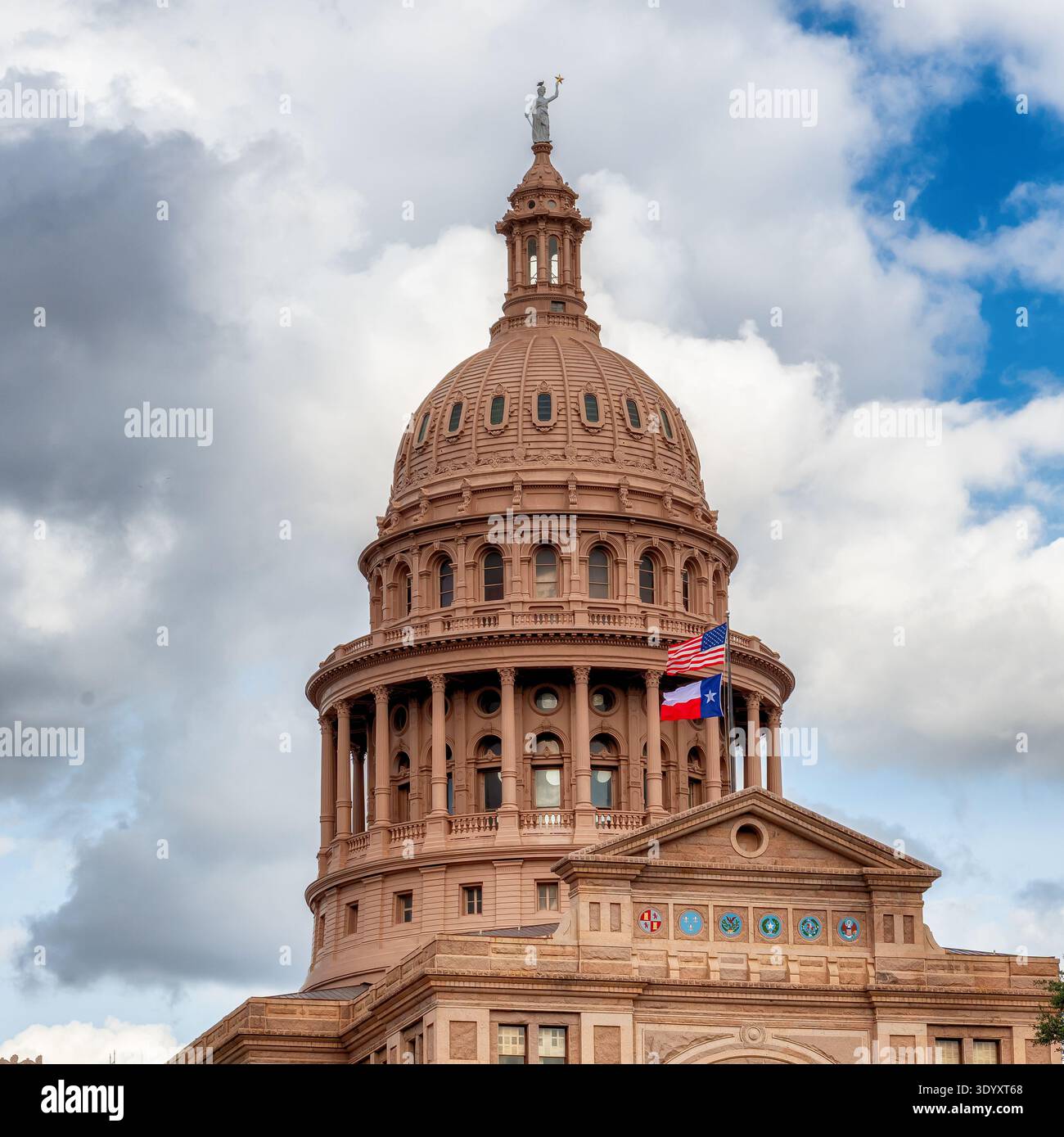 Il palazzo del governo dello stato del Texas ad Austin, Texas, Stati Uniti. Foto Stock