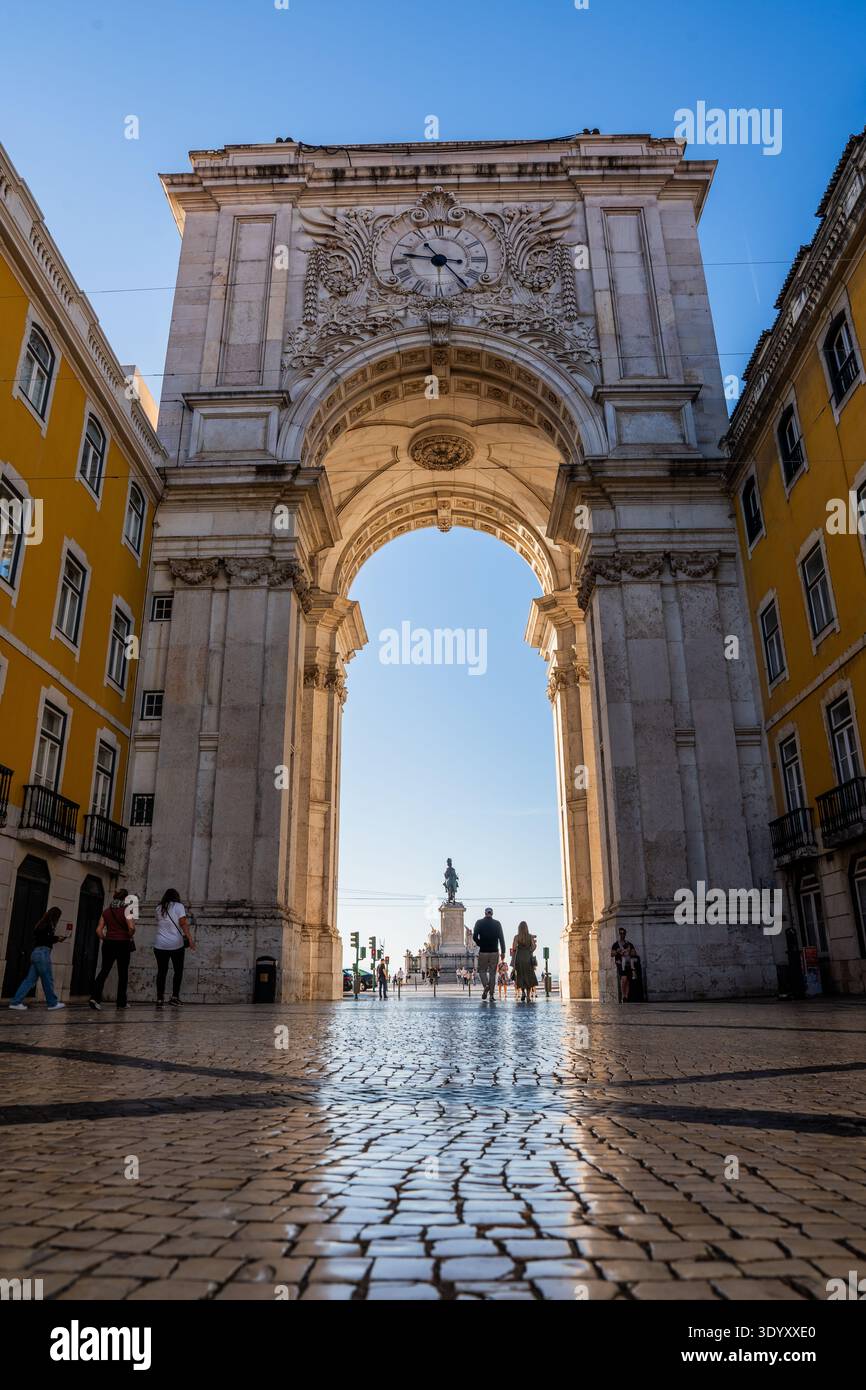 Arc de Triomphe, Lisbona, Portogallo Foto Stock