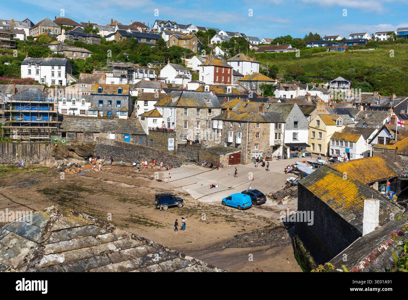Il porto di Port Isaac in Cornovaglia, Regno Unito Foto Stock