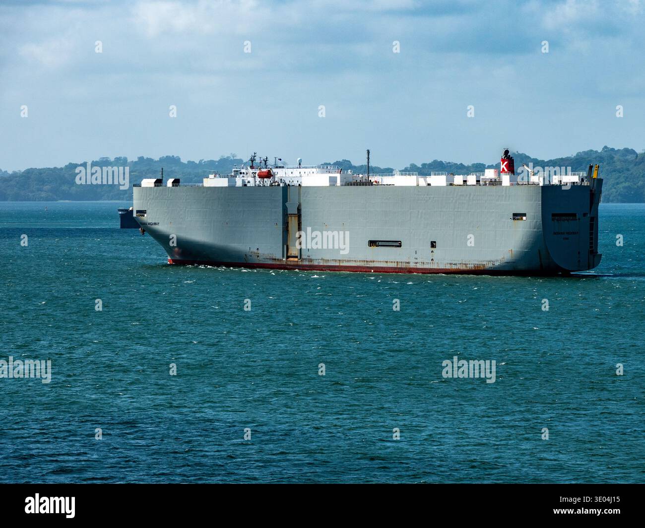 portaerei bluk nel lago gatun Foto Stock