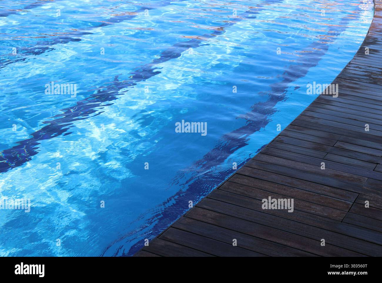 parte della piscina con un lato Foto Stock
