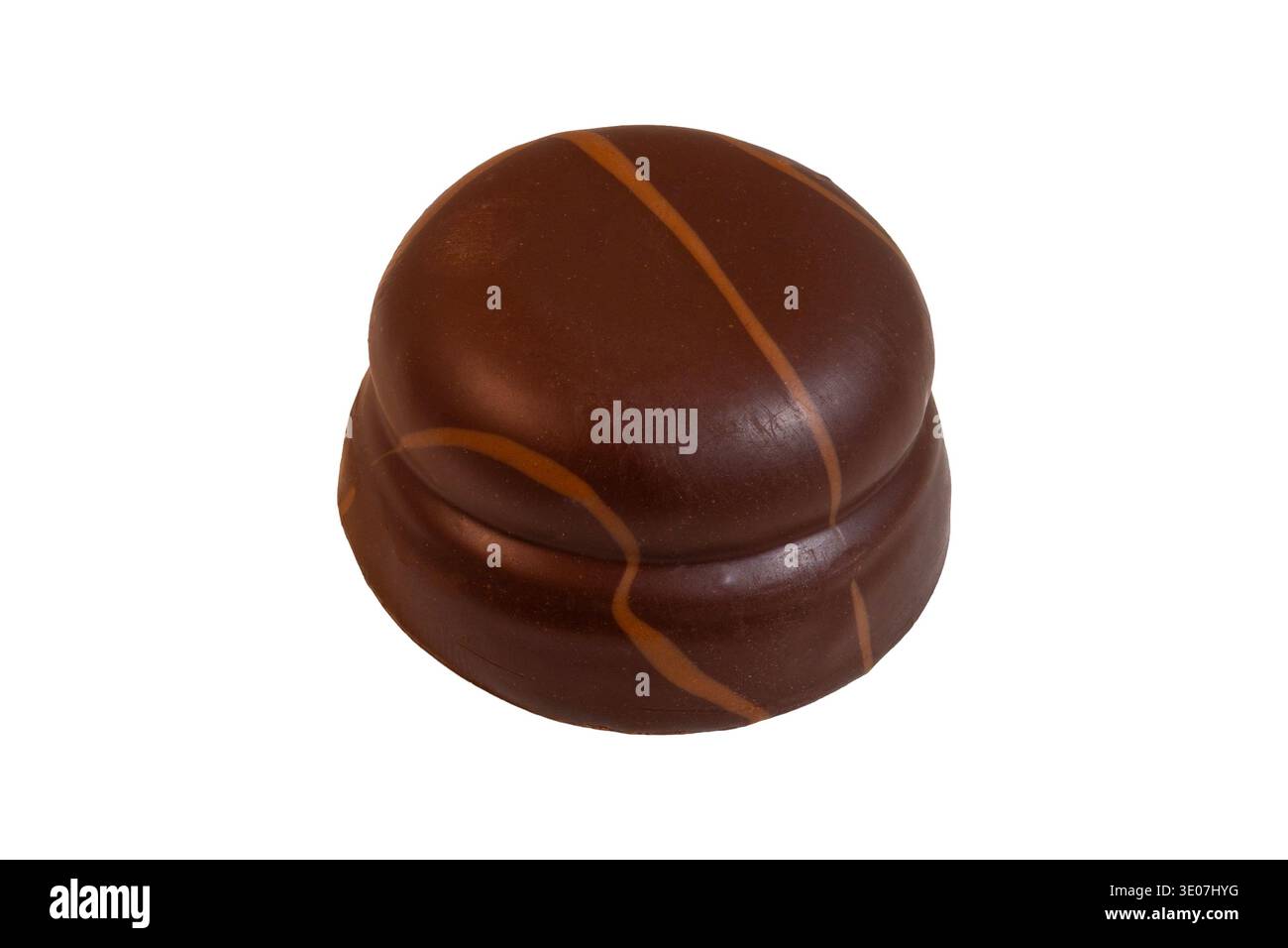 Caramelle al cioccolato gourmet, cupola lucida, dolcetti a turbolenza al caramello Foto Stock