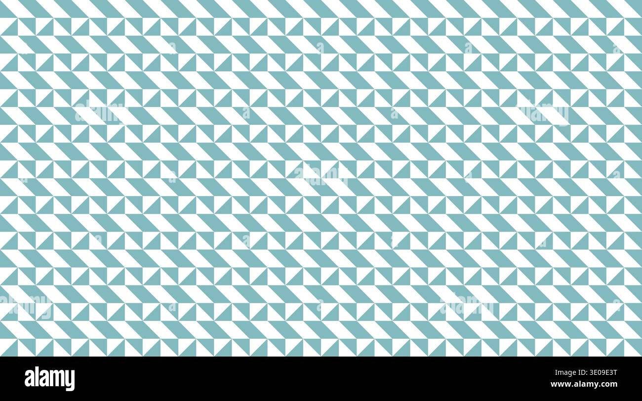 Motivo geometrico senza cuciture caratterizzato da triangoli bianchi e turbolenti in una griglia ritmica e piastrellabile. Questo sfondo pulito e moderno è ideale per le stampe tessili, Illustrazione Vettoriale