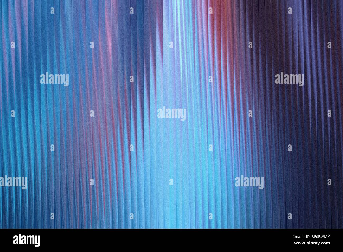 Sfondo strutturato astratto con linee verticali di luce blu e rosa che creano un'atmosfera futuristica o digitale Foto Stock