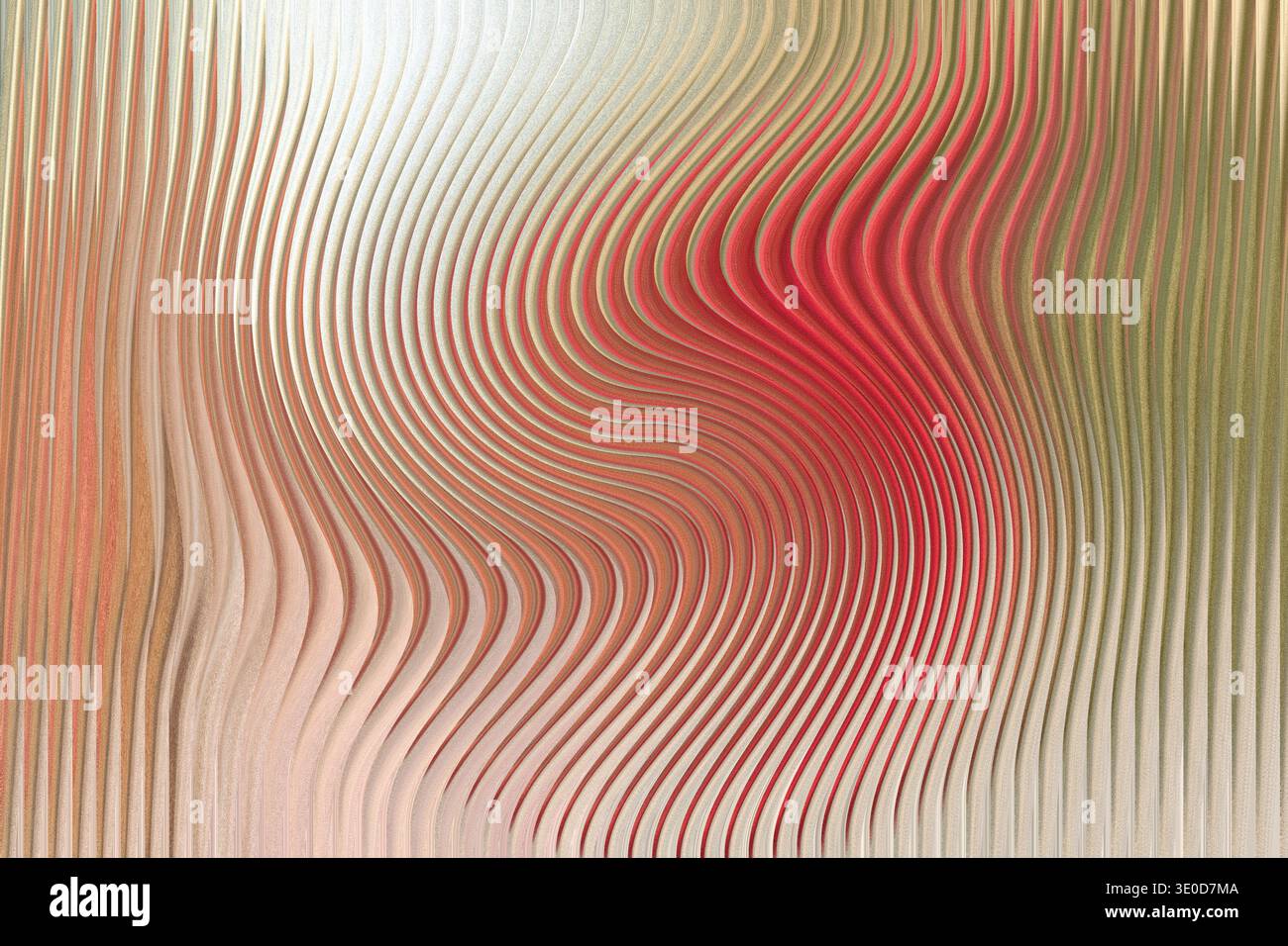 Immagine astratta sfocata con un colore rosso dominante con accenni di verde e beige Foto Stock