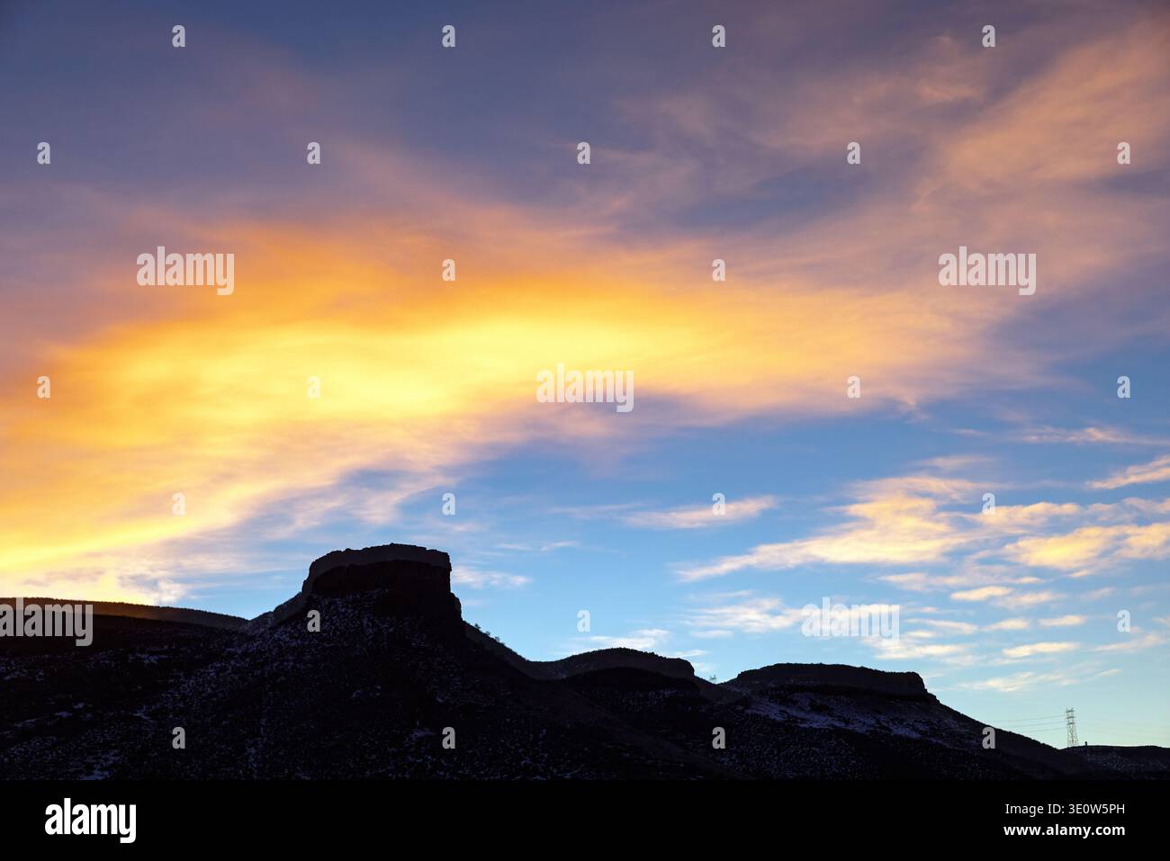 Castle Rock all'alba - South Table Mountain - Golden, Colorado, Stati Uniti Foto Stock