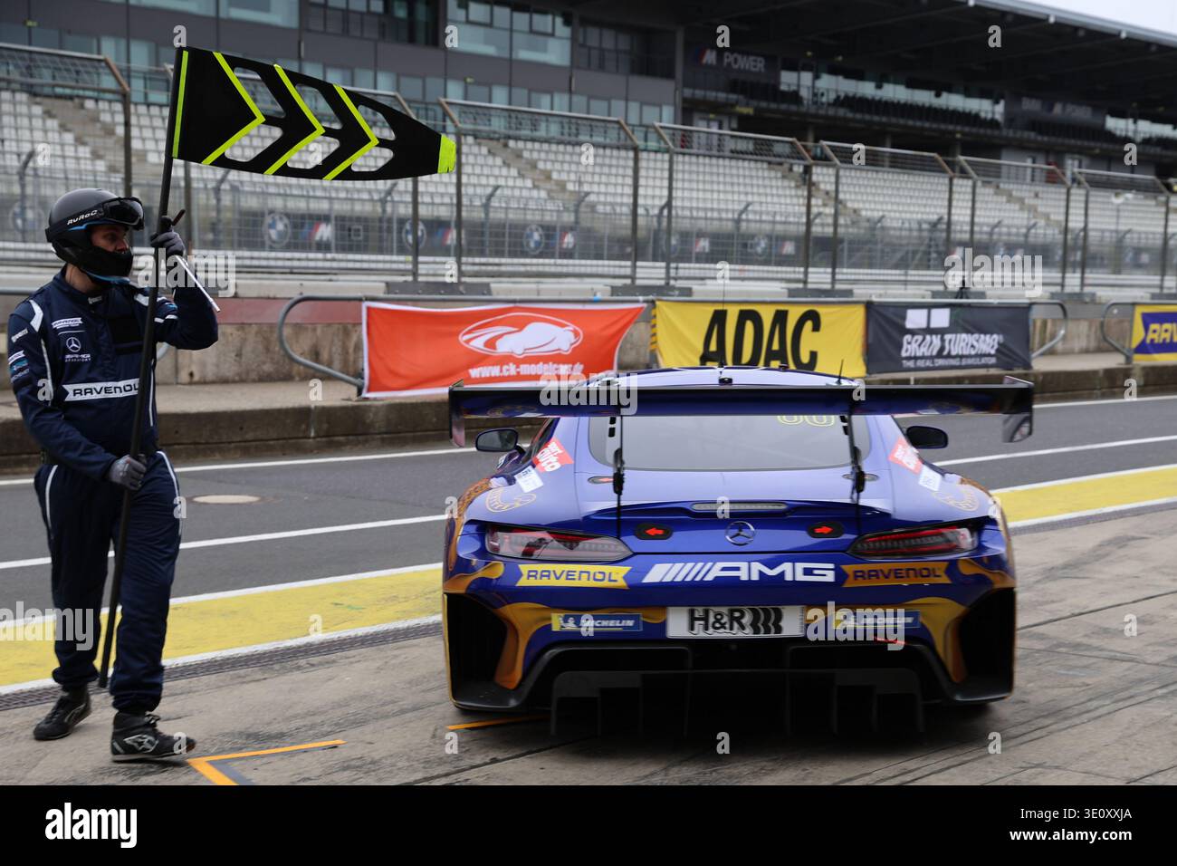 #80 Luca Stolz (Brachbach/GER) / Maro Engel (Monaco/GER) / Maxime Martin (BEL), Mercedes-AMG GT3 Evo, Team: Winward Racing (GER) GER, Motorsport, Nuerburgring Langstrecken serie 2026, NLS1, Rennen 1, Freies Training Freitag, 71. ADAC Westfalenfahrt, Nuerburgring, Deutschland, Rheinland-Pfalz, 13.03.2026 foto: Eibner-Pressefoto/Juergen Augst Foto Stock