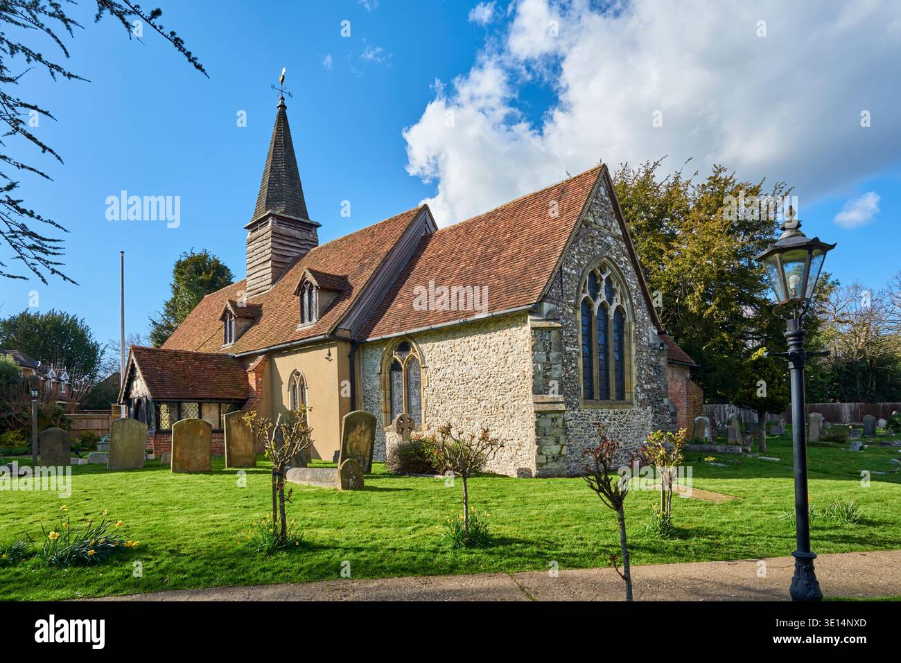 St Giles, chiesa storica, Ickenham, Greater London, Regno Unito Foto Stock