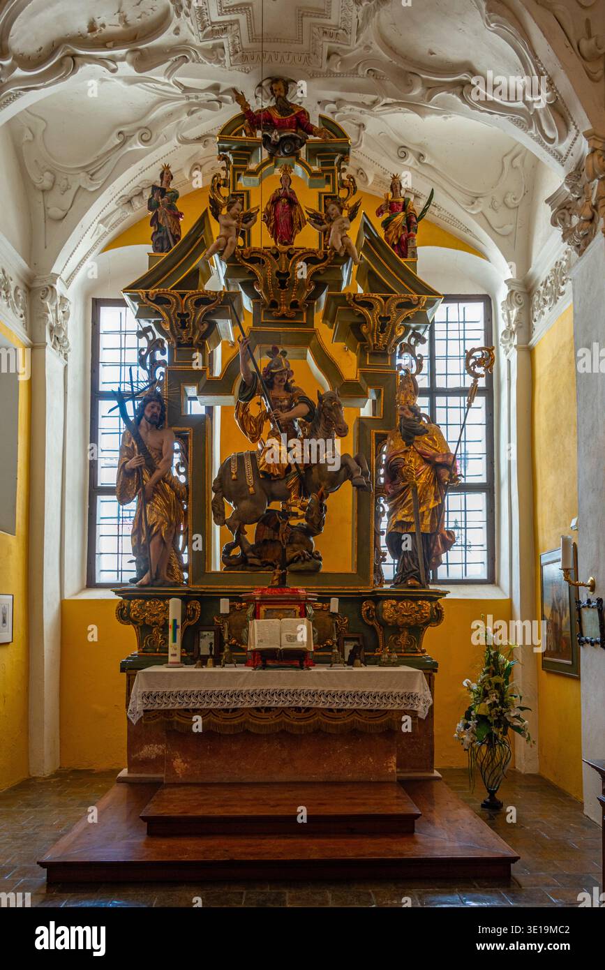 Herberstein, Austria, 18 agosto 2025: Interno del palazzo di Herberstein in Austria. IMMAGINE Foto Stock