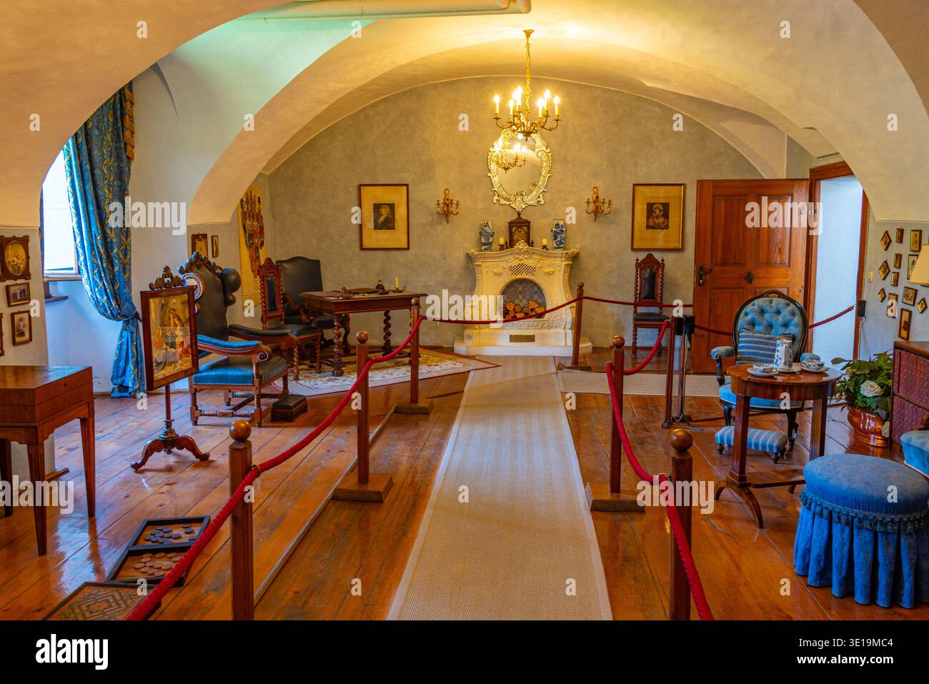Herberstein, Austria, 18 agosto 2025: Interno del palazzo di Herberstein in Austria. IMMAGINE Foto Stock