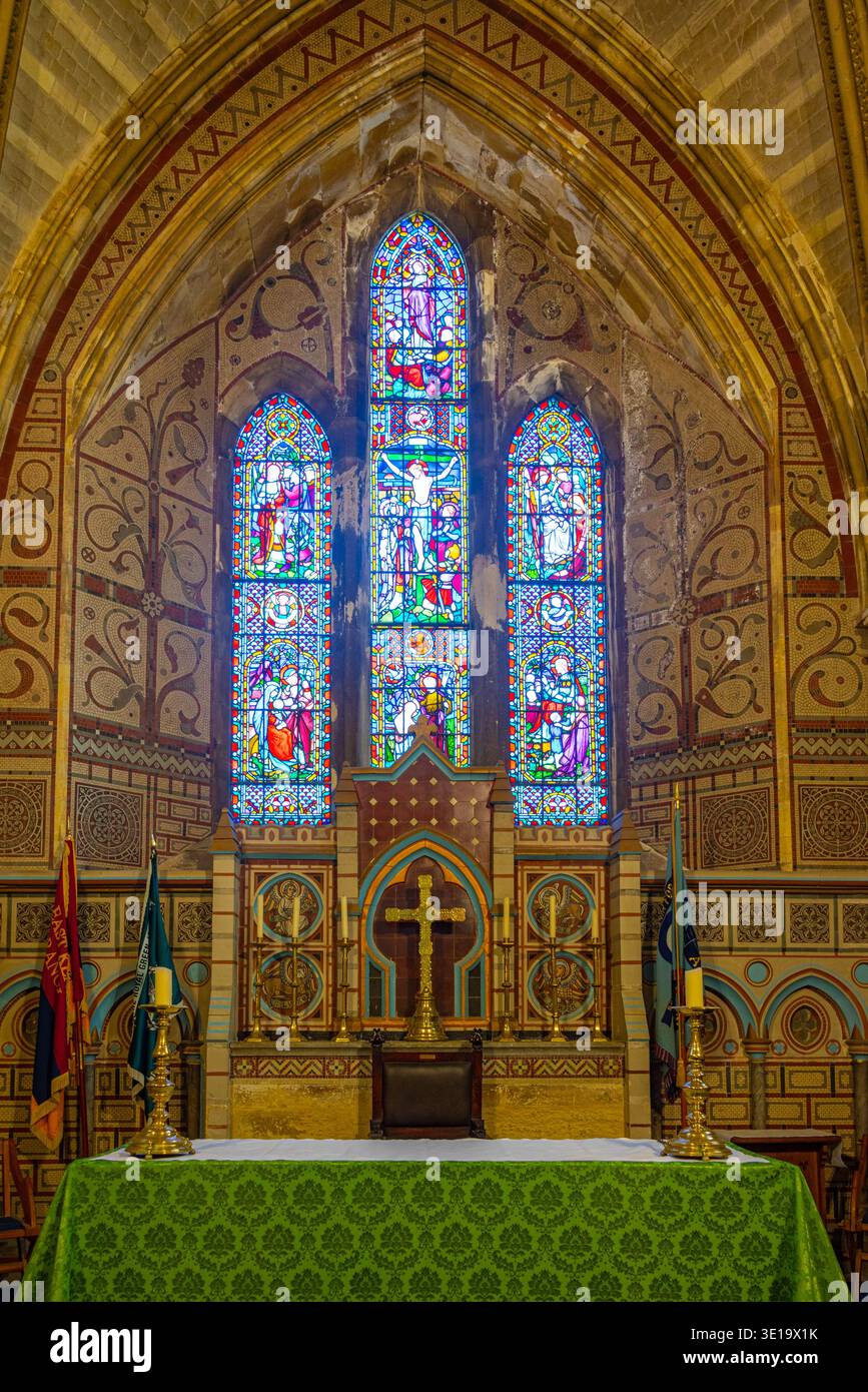 Dover, Inghilterra, 12 luglio 2025: Interno di St Mary in Castro Church presso il castello di dover in Inghilterra. IMMAGINE Foto Stock