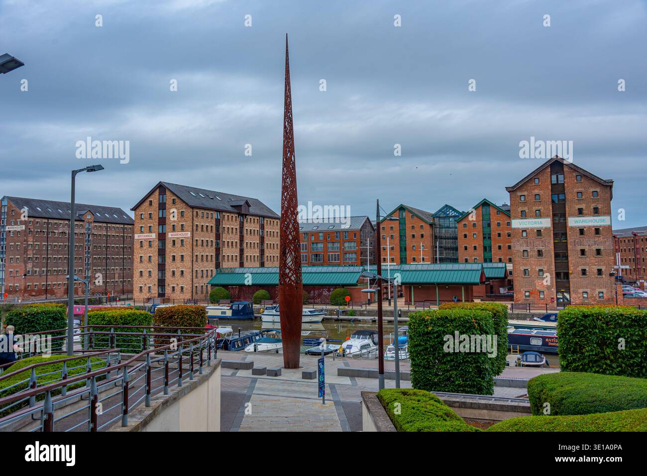 Gloucester, Inghilterra, 23 luglio 2025: The Candle at Gloucester Docks in England.IMAGE Foto Stock