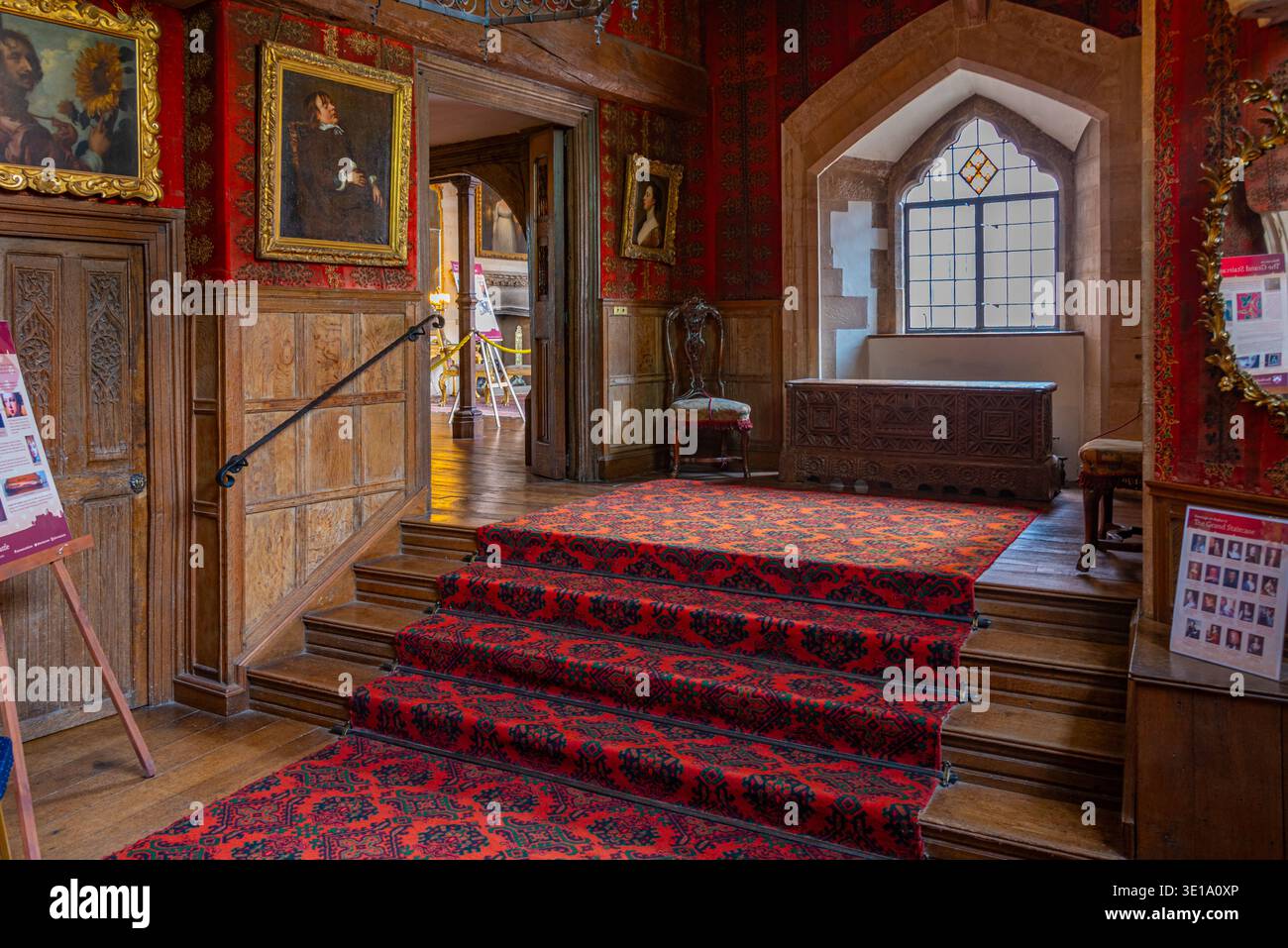 Berkeley, Inghilterra, 23 luglio 2025: Interno del castello di Berkeley in Inghilterra. IMMAGINE Foto Stock