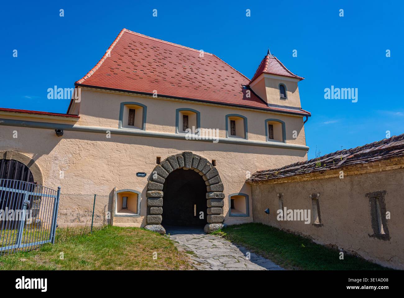 Castello di Riegersburg durante una giornata di sole in Austria. IMMAGINE Foto Stock