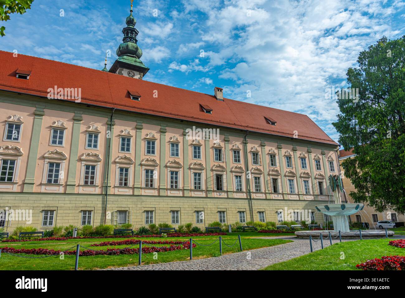 Vista del Landhaus a Klagenfurt, Austria. IMMAGINE Foto Stock