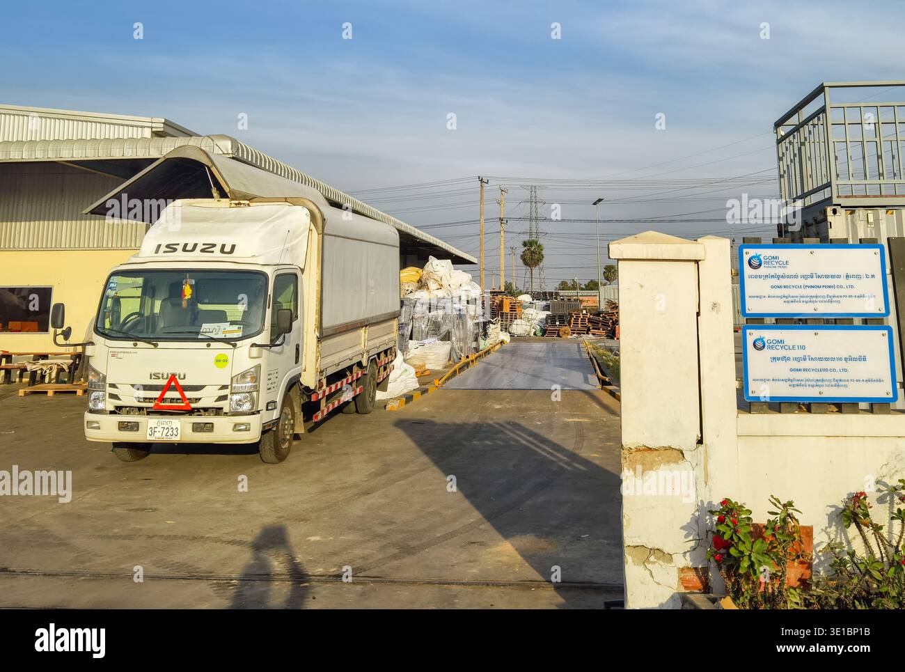 Gomi Recycle, servizio di gestione dei rifiuti a Phnom Penh, Cambogia Foto Stock