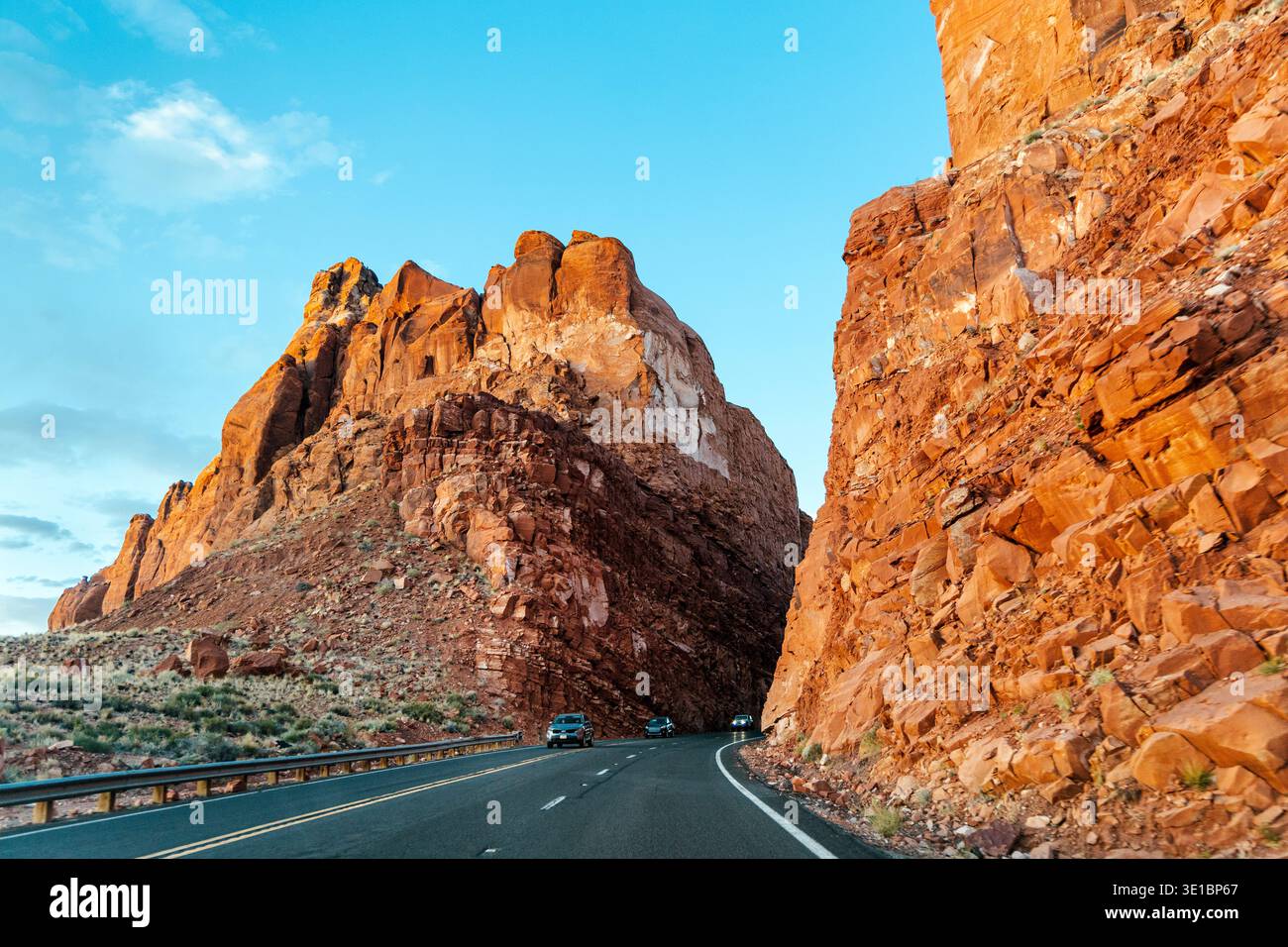 Antelope Pass sull'autostrada 89, Vermilion Cliffs National Monument, Arizona, USA Foto Stock