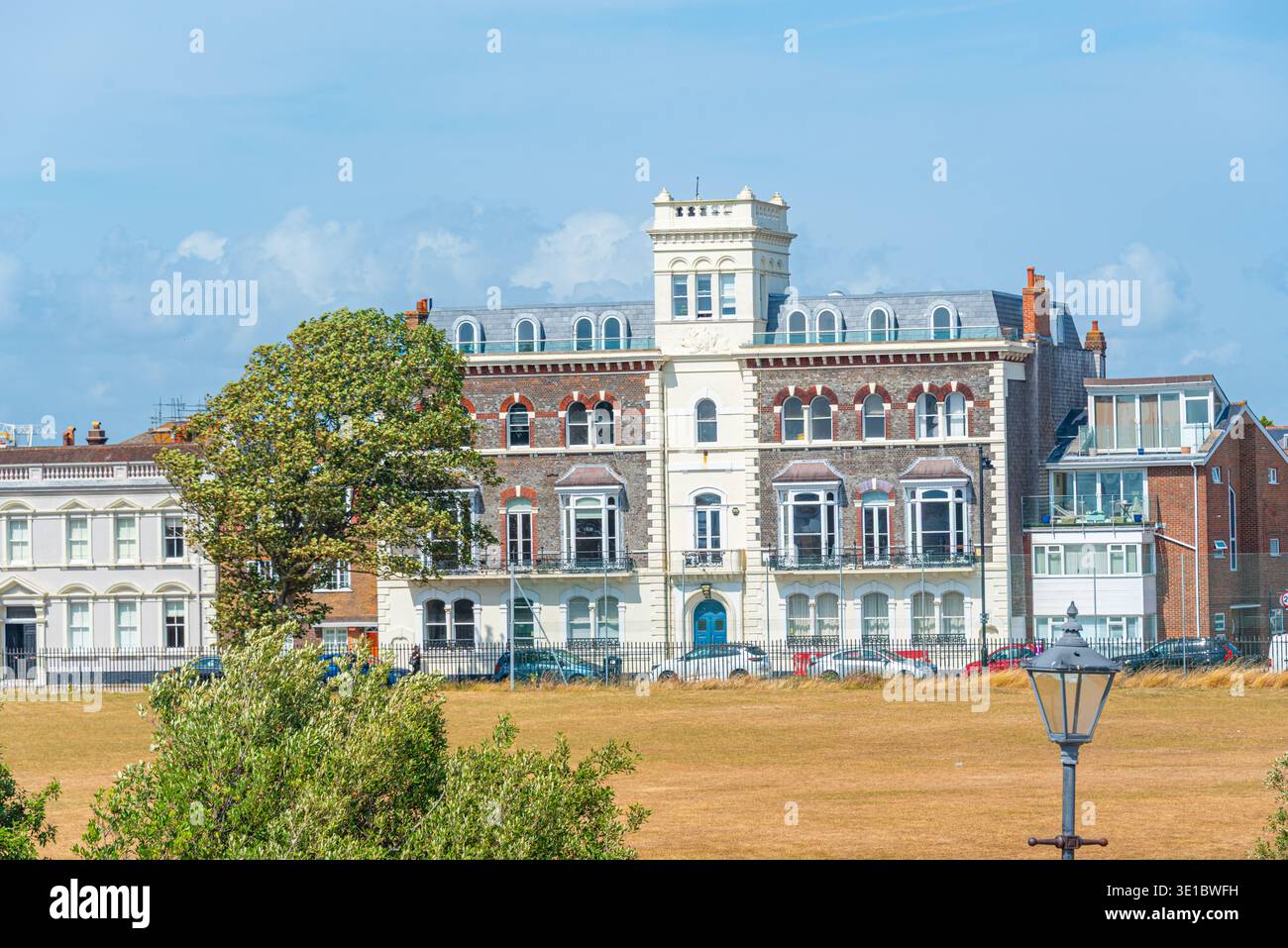 Case storiche a Portsmouth, Inghilterra. IMMAGINE Foto Stock