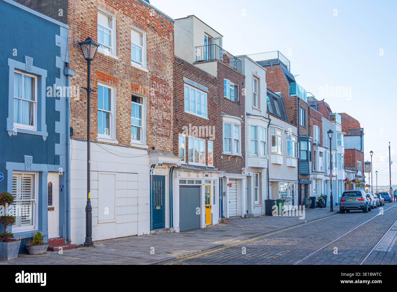 Case storiche a Portsmouth, Inghilterra. IMMAGINE Foto Stock
